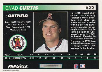 Chad Curtis  baseball card collectible - Main Image 2