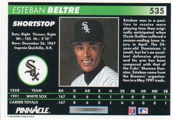 Esteban Beltre  baseball card collectible - Main Image 2