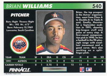 Brian Williams  baseball card collectible - Main Image 2