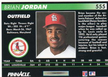 Brian Jordan  baseball card collectible - Main Image 2