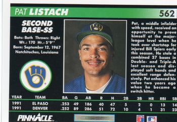 Pat Listach  baseball card collectible - Main Image 2