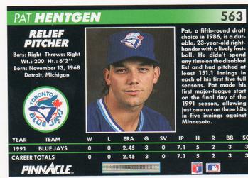 Pat Hentgen  baseball card collectible - Main Image 2