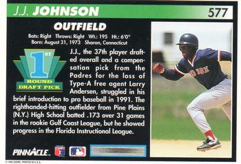 J.J. Johnson  baseball card collectible - Main Image 2