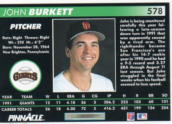John Burkett  baseball card collectible - Main Image 2