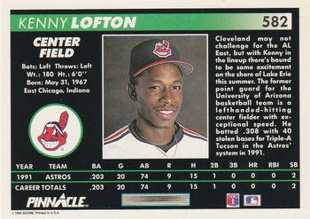 Kenny Lofton  baseball card collectible - Main Image 2
