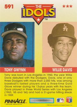 Tony Gwynn / Willie Davis  baseball card collectible - Main Image 2