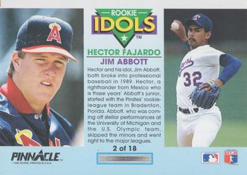 Hector Fajardo / Jim Abbott  baseball card collectible - Main Image 2