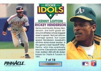 Kenny Lofton / Rickey Henderson  baseball card collectible - Main Image 2