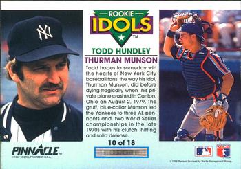 Todd Hundley / Thurman Munson  baseball card collectible - Main Image 2