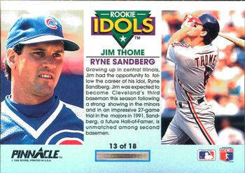 Jim Thome / Ryne Sandberg  baseball card collectible - Main Image 2