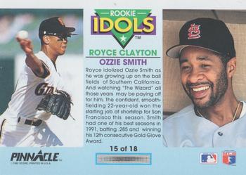 Ozzie Smith / Royce Clayton  baseball card collectible - Main Image 2