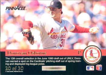 Donovan Osborne  baseball card collectible - Main Image 2
