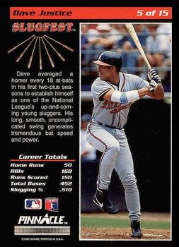 Dave Justice  baseball card collectible - Main Image 2