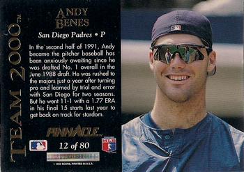 Andy Benes  baseball card collectible - Main Image 2
