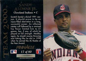 Sandy Alomar Jr.  baseball card collectible - Main Image 2