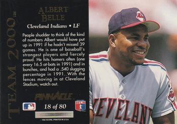 Albert Belle  baseball card collectible - Main Image 2