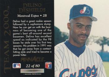Delino DeShields  baseball card collectible - Main Image 2