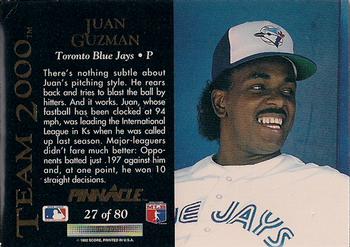 Juan Guzman  baseball card collectible - Main Image 2