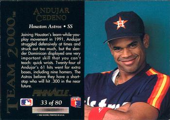 Andujar Cedeno  baseball card collectible - Main Image 2