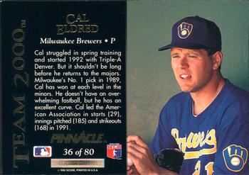 Cal Eldred  baseball card collectible - Main Image 2