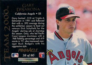 Gary DiSarcina  baseball card collectible - Main Image 2