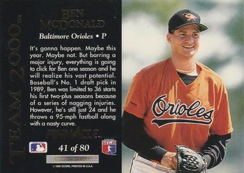 Ben McDonald  baseball card collectible - Main Image 2