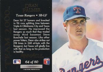 Dean Palmer  baseball card collectible - Main Image 2