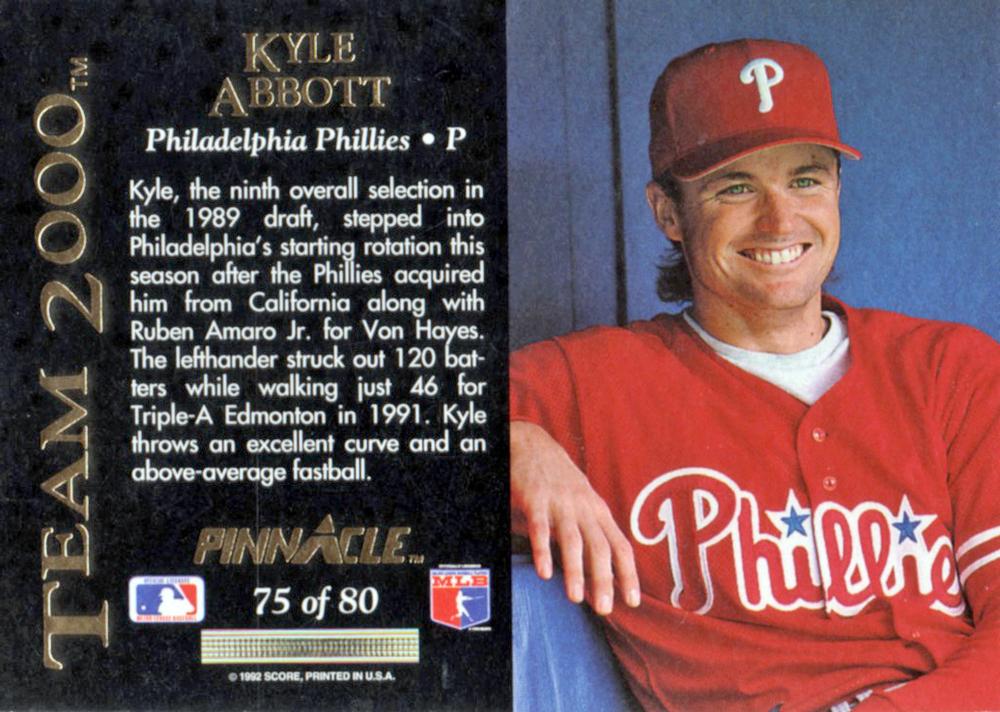 Kyle Abbott  baseball card collectible - Main Image 2