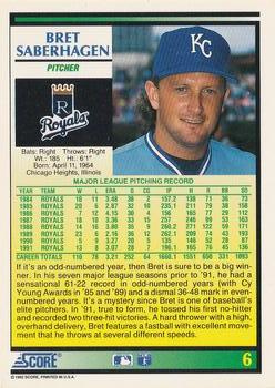 Bret Saberhagen  baseball card collectible - Main Image 2