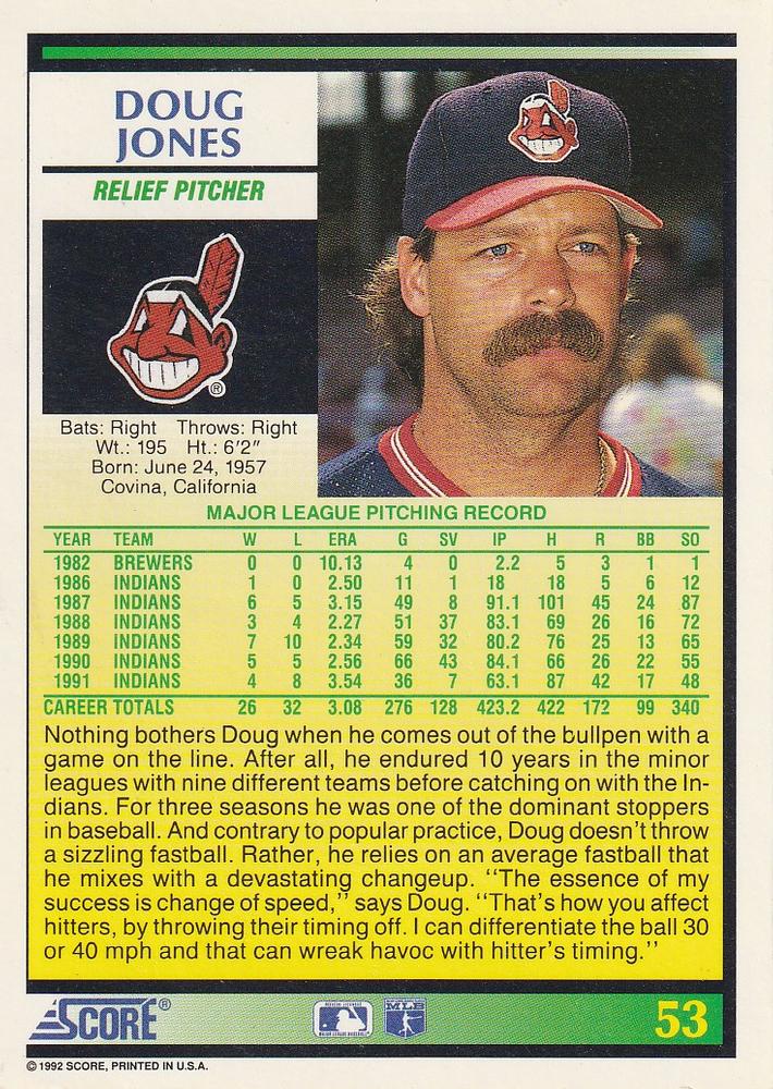 Doug Jones  baseball card collectible - Main Image 2