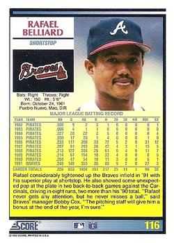 Rafael Belliard  baseball card collectible - Main Image 2