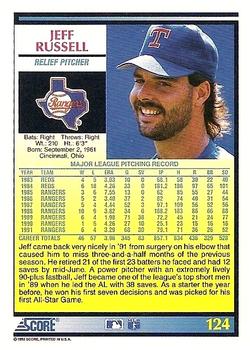 Jeff Russell  baseball card collectible - Main Image 2