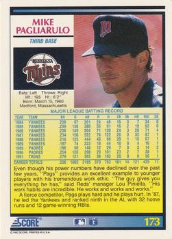 Mike Pagliarulo  baseball card collectible - Main Image 2