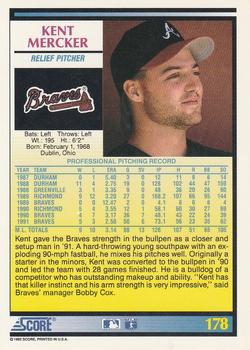 Kent Mercker  baseball card collectible - Main Image 2