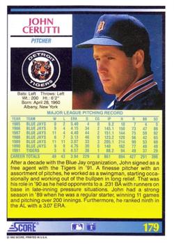 John Cerutti  baseball card collectible - Main Image 2