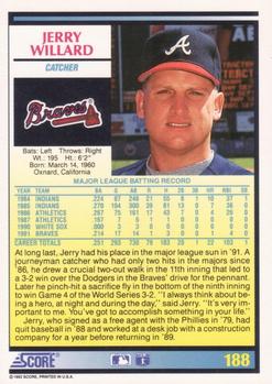 Jerry Willard  baseball card collectible - Main Image 2