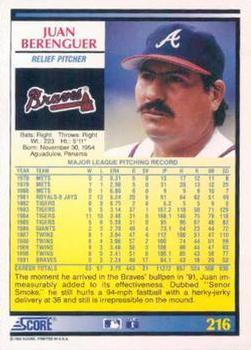 Juan Berenguer  baseball card collectible - Main Image 2