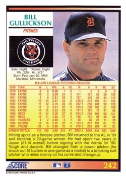 Bill Gullickson  baseball card collectible - Main Image 2