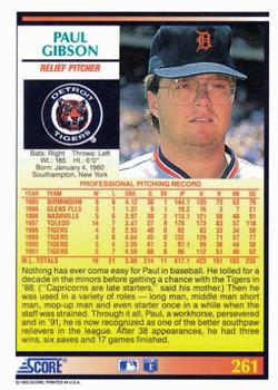 Paul Gibson  baseball card collectible - Main Image 2