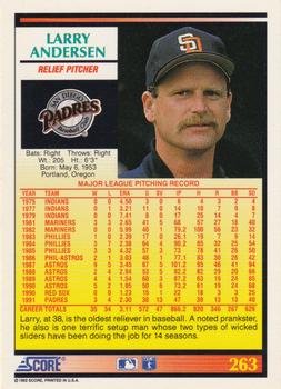 Larry Andersen  baseball card collectible - Main Image 2