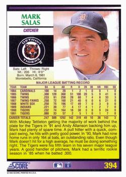 Mark Salas  baseball card collectible - Main Image 2