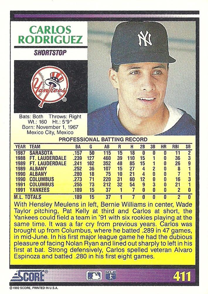 Carlos Rodriguez  baseball card collectible - Main Image 2