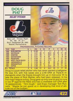 Doug Piatt  baseball card collectible - Main Image 2