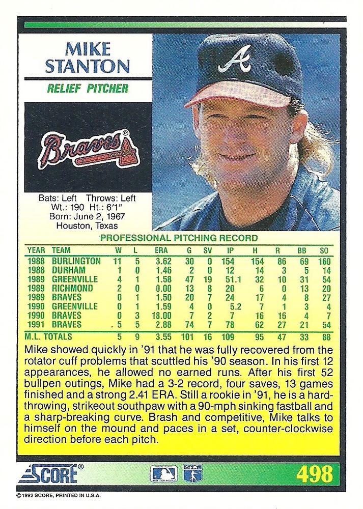 Mike Stanton  baseball card collectible - Main Image 2