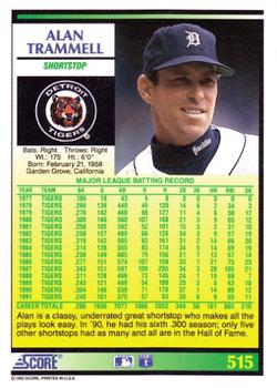 Alan Trammell  baseball card collectible - Main Image 2