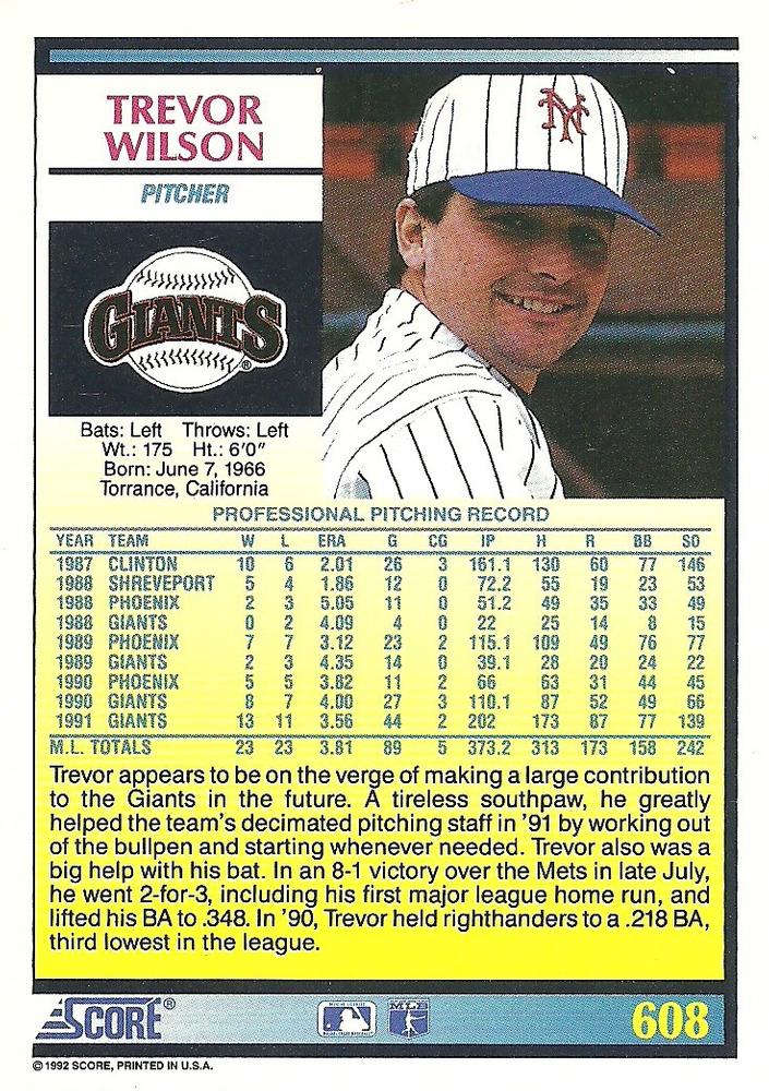 Trevor Wilson  baseball card collectible - Main Image 2