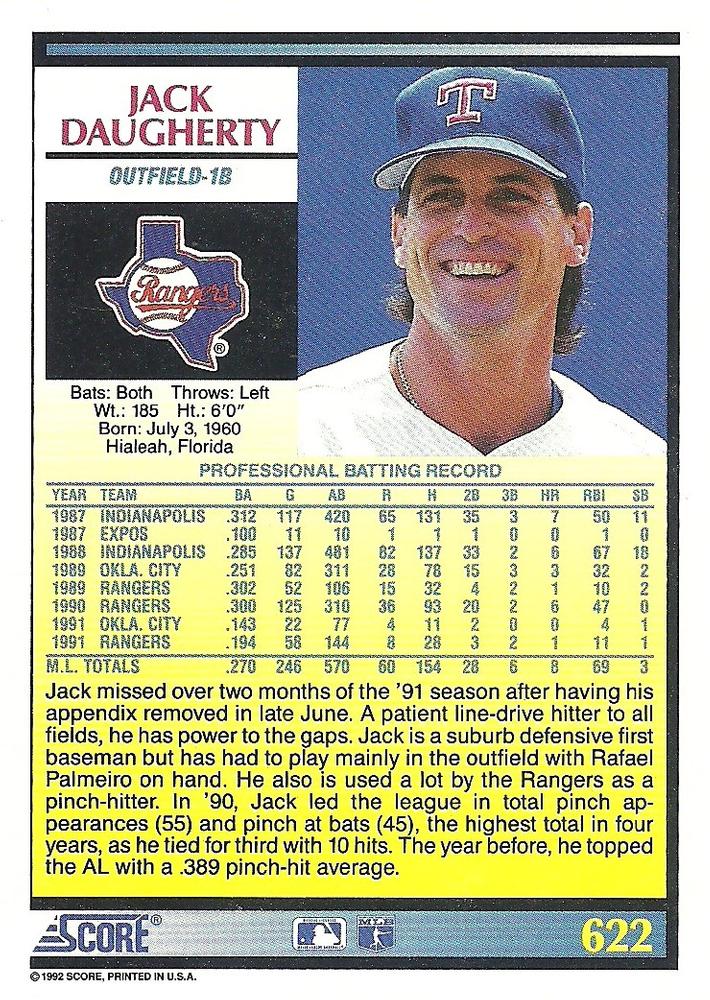 Jack Daugherty  baseball card collectible - Main Image 2