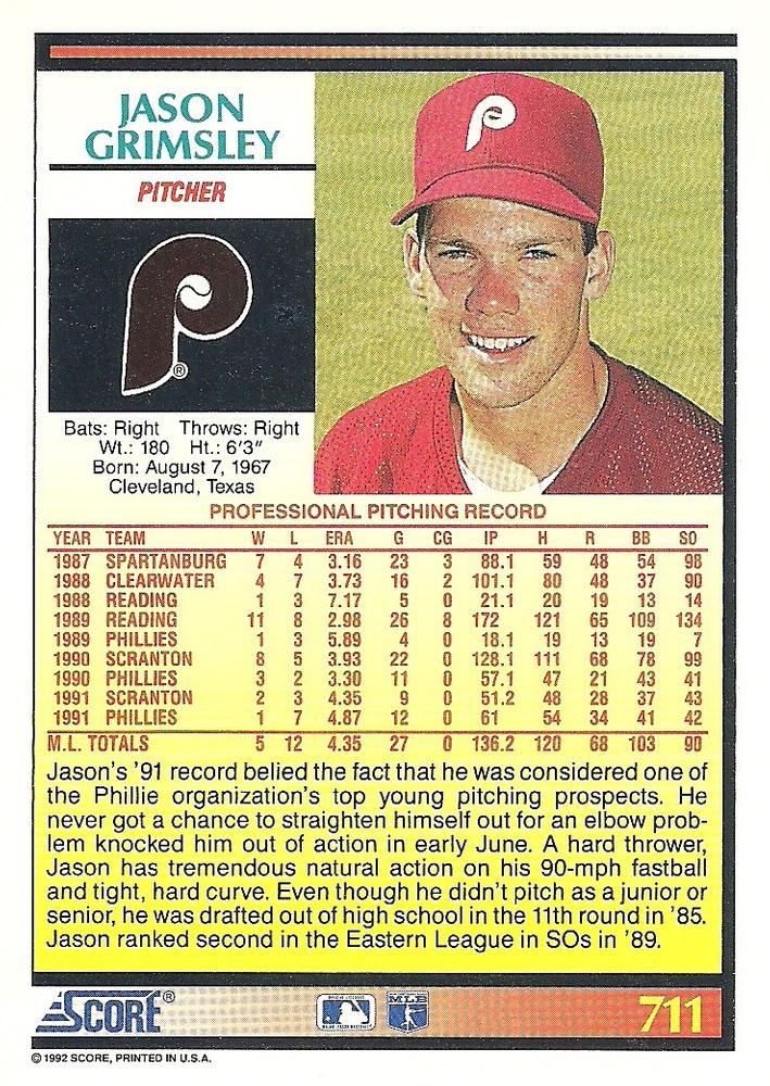 Jason Grimsley  baseball card collectible - Main Image 2