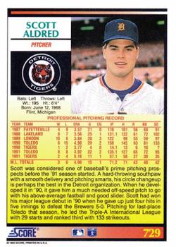 Scott Aldred  baseball card collectible - Main Image 2