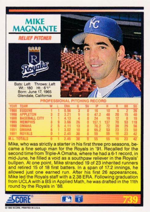 Mike Magnante  baseball card collectible - Main Image 2